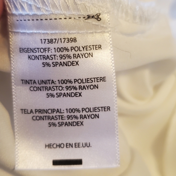 Dolan Left Coast Rayon White Twist Blouse Small - Picture 5 of 6